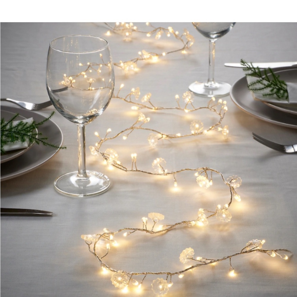 IKEA STRALA LED string light chain with lights, battery operated flower indoor